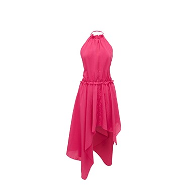 Asymmetric Halterneck Dress