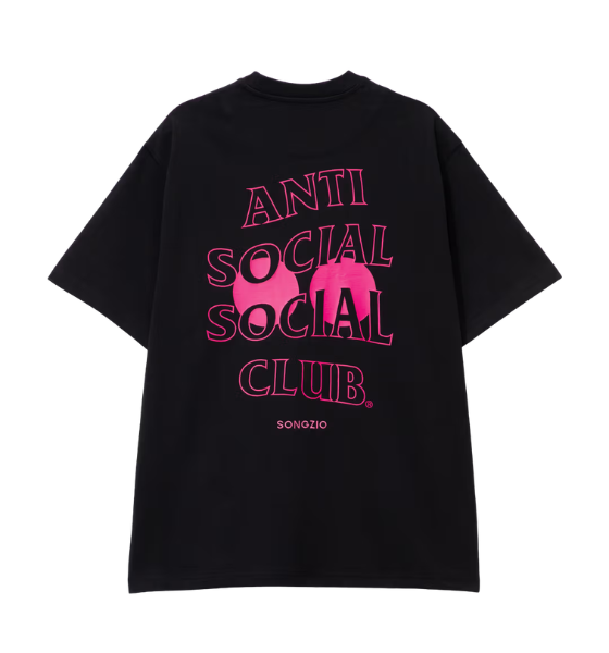 Black/Pink Anti Social Social Club x Songzio T-Shirt