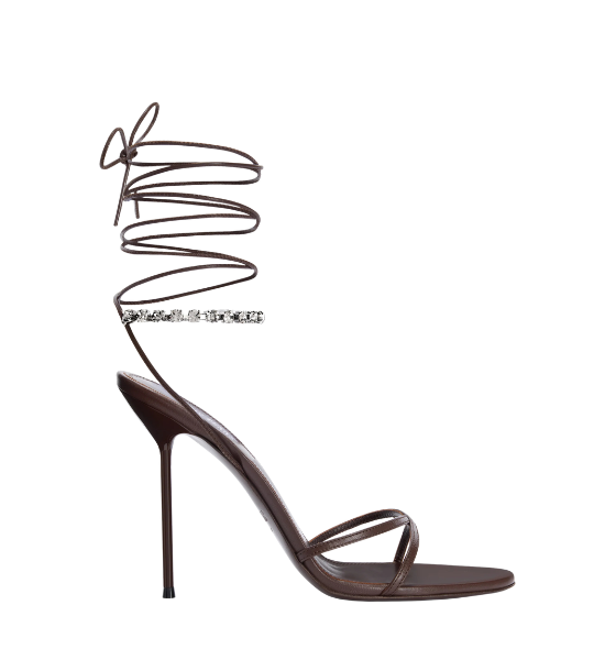 Ebano/Grey Diamond Lidia Lace Up Sandal