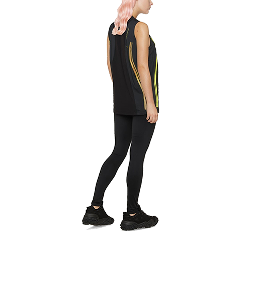 Adidas By Stella McCartney Black Yellow Tank Top