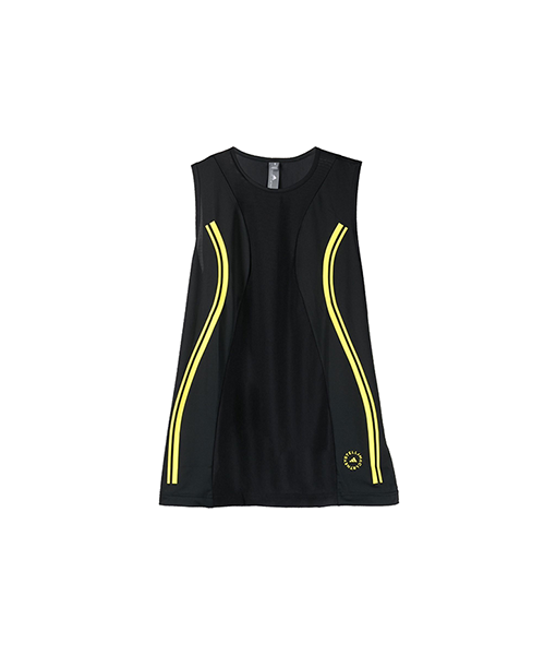 Adidas By Stella McCartney Black Yellow Tank Top
