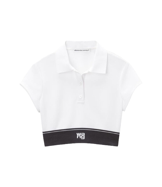 Cheerleader White Polo Top