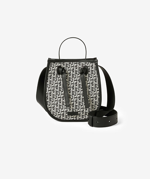 Logo Grey Bucket Bag