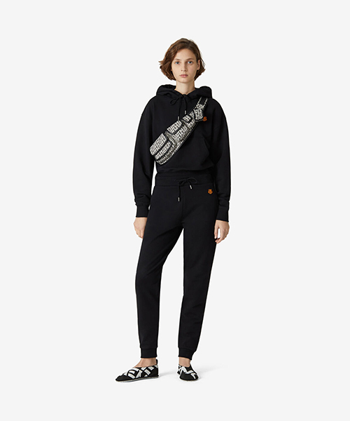 Tiger Crest Black Joggers