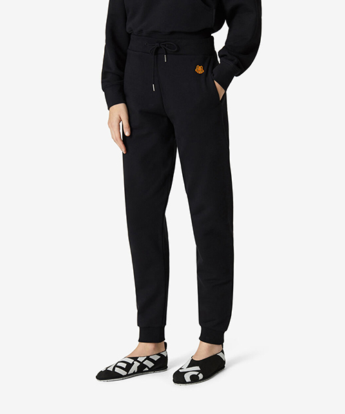 Tiger Crest Black Joggers