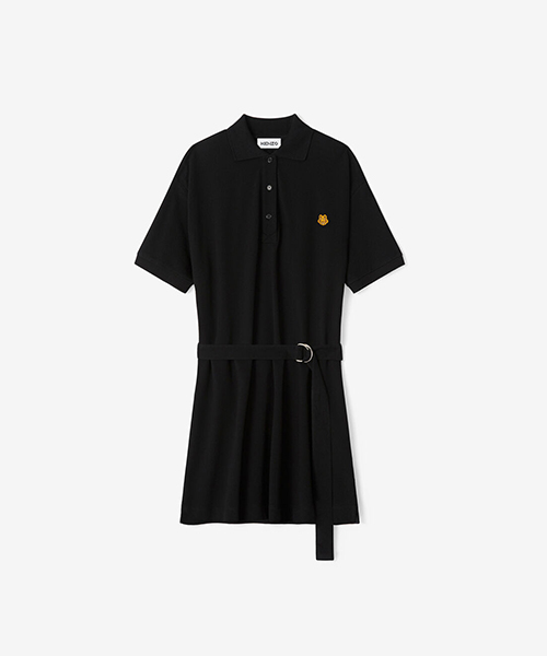 Tiger Crest Polo Black Dress