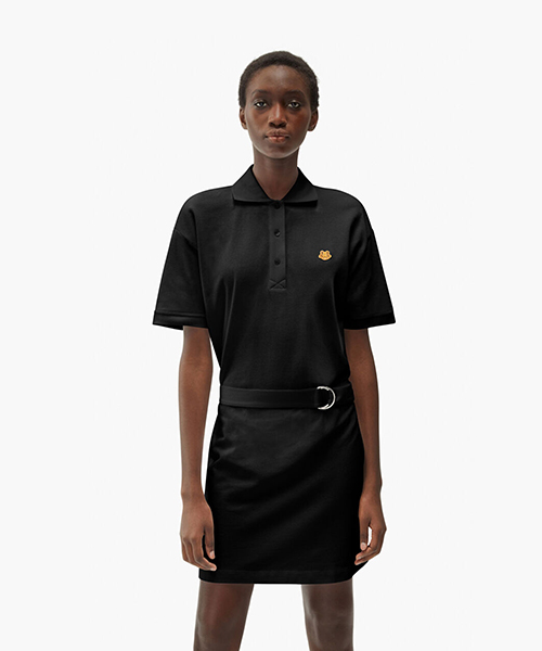 Tiger Crest Polo Black Dress