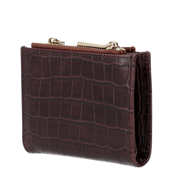 Brown Croc Prin Leather Mini Purse Shoreditch