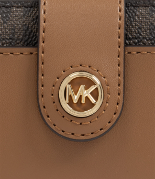 MK Charm Brown MK Logo