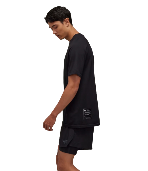 M Run Knit SS Black T Shirt