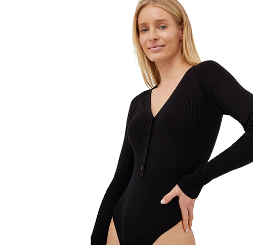 Black DKNY Bodysuit