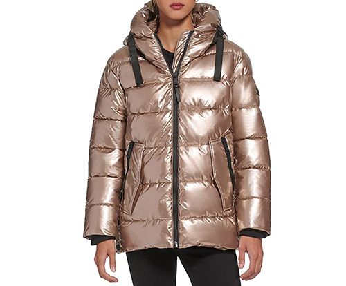 Gold DKNY Puffer Jacket