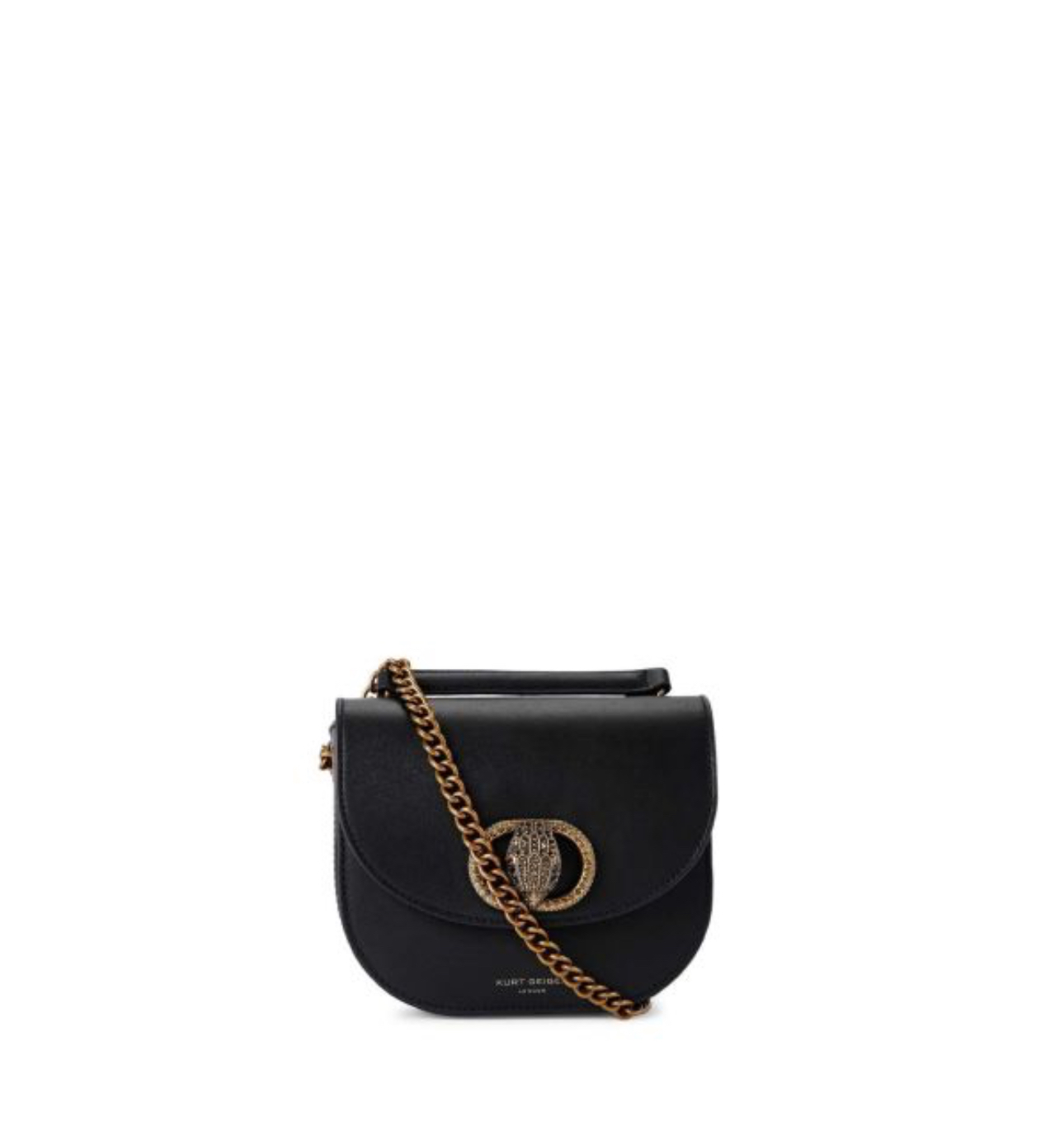 Chelsea Black Saddle Bag