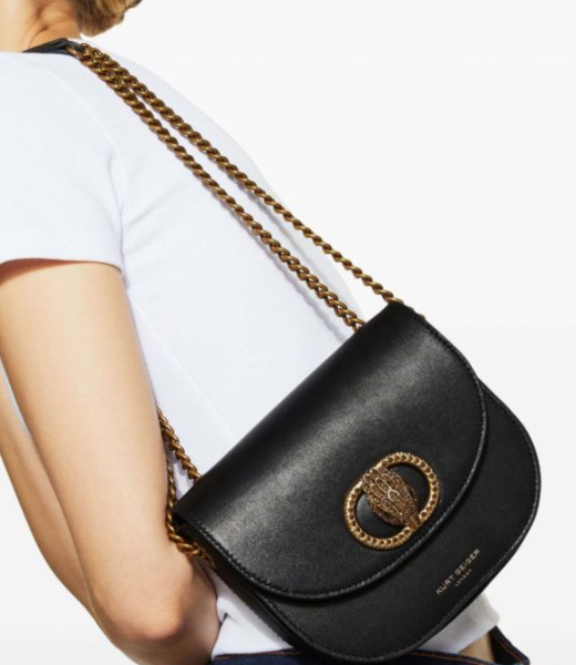 Chelsea Black Saddle Bag