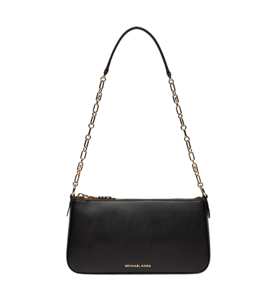 Empire Black Md Chain Pouchette Leather