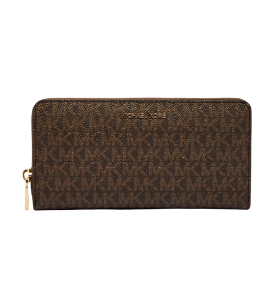 Brown Jet Set Lg Slim Za Continental Wallet