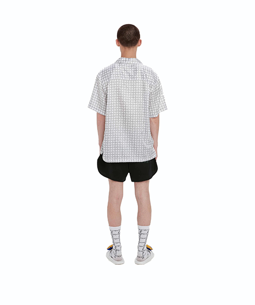 Embroidered Rugby Face Running Shorts