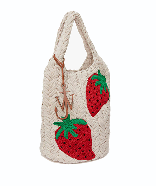 Strawberry Knitted Shopper Bag