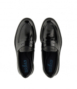 H576 Black Loafers