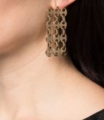 Eight Nano 3 Gold Drop Earrings