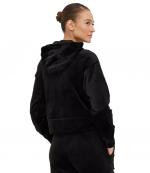 Strass Logo Black Velvet Jacket