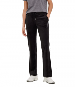 Strass Logo Black Velvet Active Pants