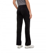 Strass Logo Black Velvet Active Pants