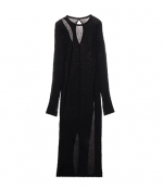 Base Double Rib Black Dress