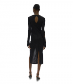 Base Double Rib Black Dress