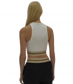 Logo Band White Bralette