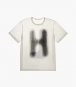 Blurry Black Logo White T-Shirt
