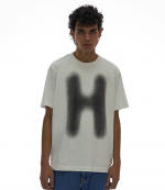 Blurry Black Logo White T-Shirt