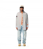 Long Sleeve Popeline Tape Shirt