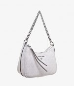 Jet Set Charm White Shoulder Bag