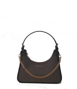 Wilma Brown Black Shoulder Bag