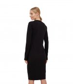 Green Logo Black Dress
