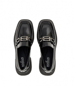 H618 Black Loafers