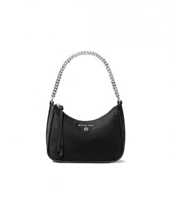 Black Jet Set Charm Shoulder Bag