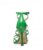Imani Green Patent Leather Strappy Sandal