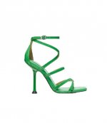 Imani Green Patent Leather Strappy Sandal