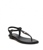 Mallory Black Thong Sandal