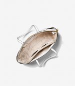 Marylin Optic White Leather Tote