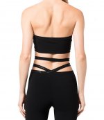Halter Top Criss Cross Logo Trim