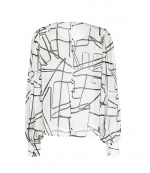 DKNY White Black Top