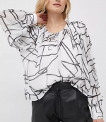 DKNY White Black Top
