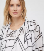 DKNY White Black Top