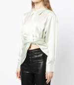 Threaded Placket Button Up Shirt