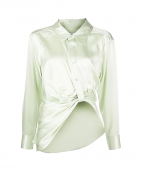 Threaded Placket Button Up Shirt