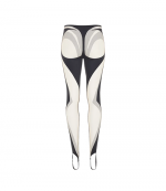 Black/Nude Sheer Rodeo Legging