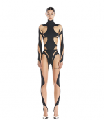 Black/Nude Sheer Rodeo Legging